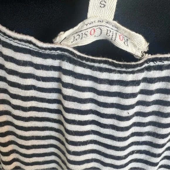 Black and White Striped Maxi Dress - Picture 10 of 16